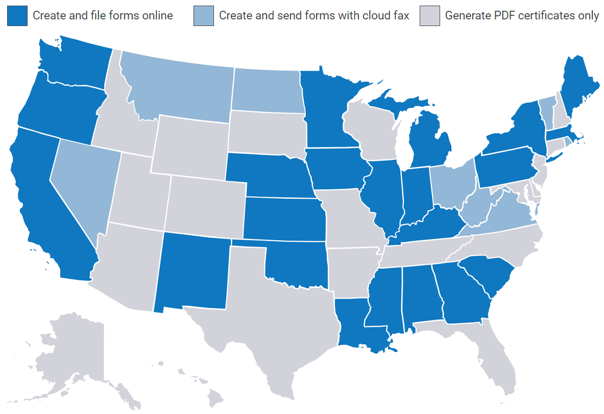Expedite form delivery with Tyler Insurance Filings' cloud fax services.